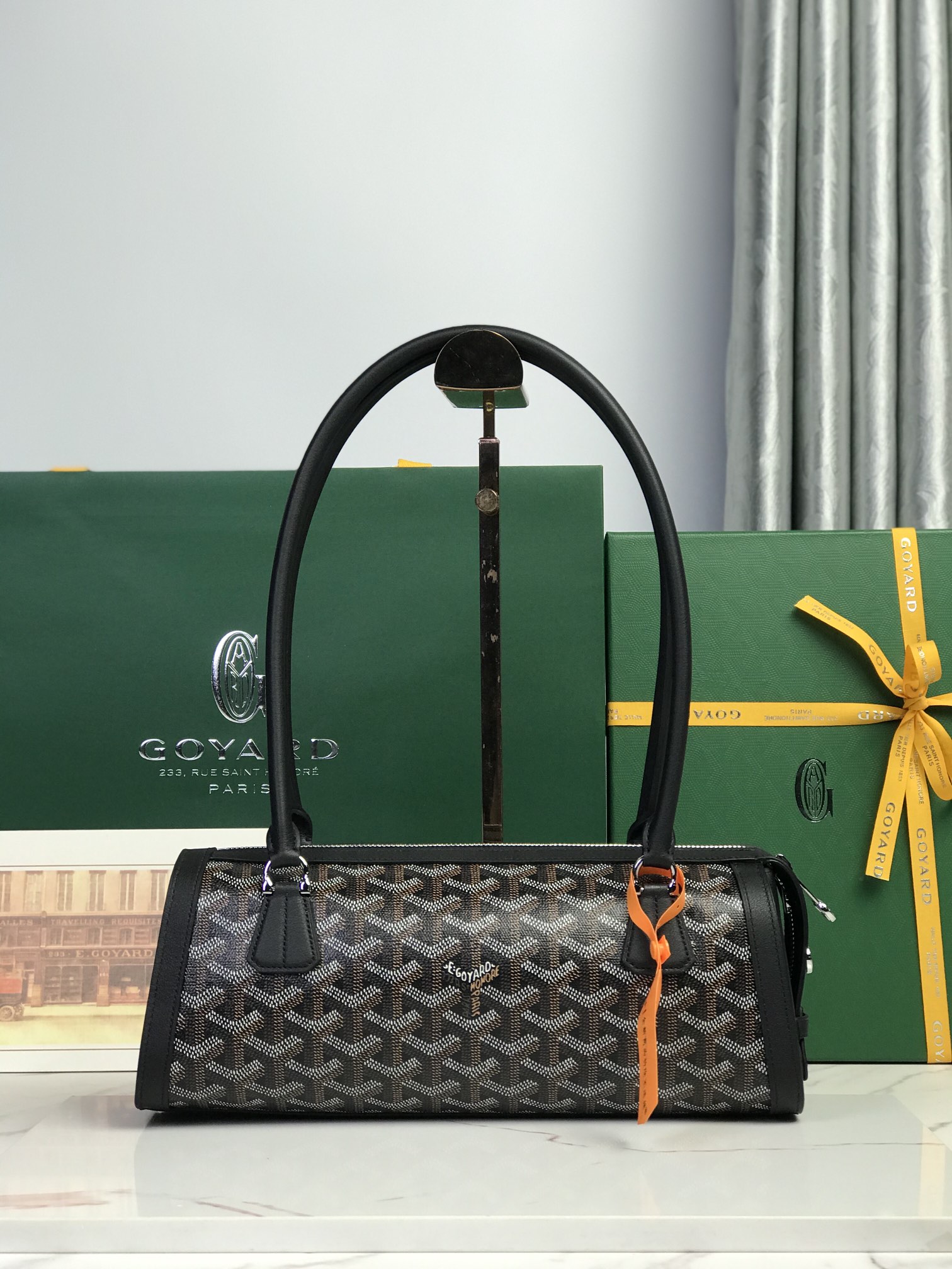 Goyard Style Leather Backpack Bags Backpack detail image 1 from source 763975