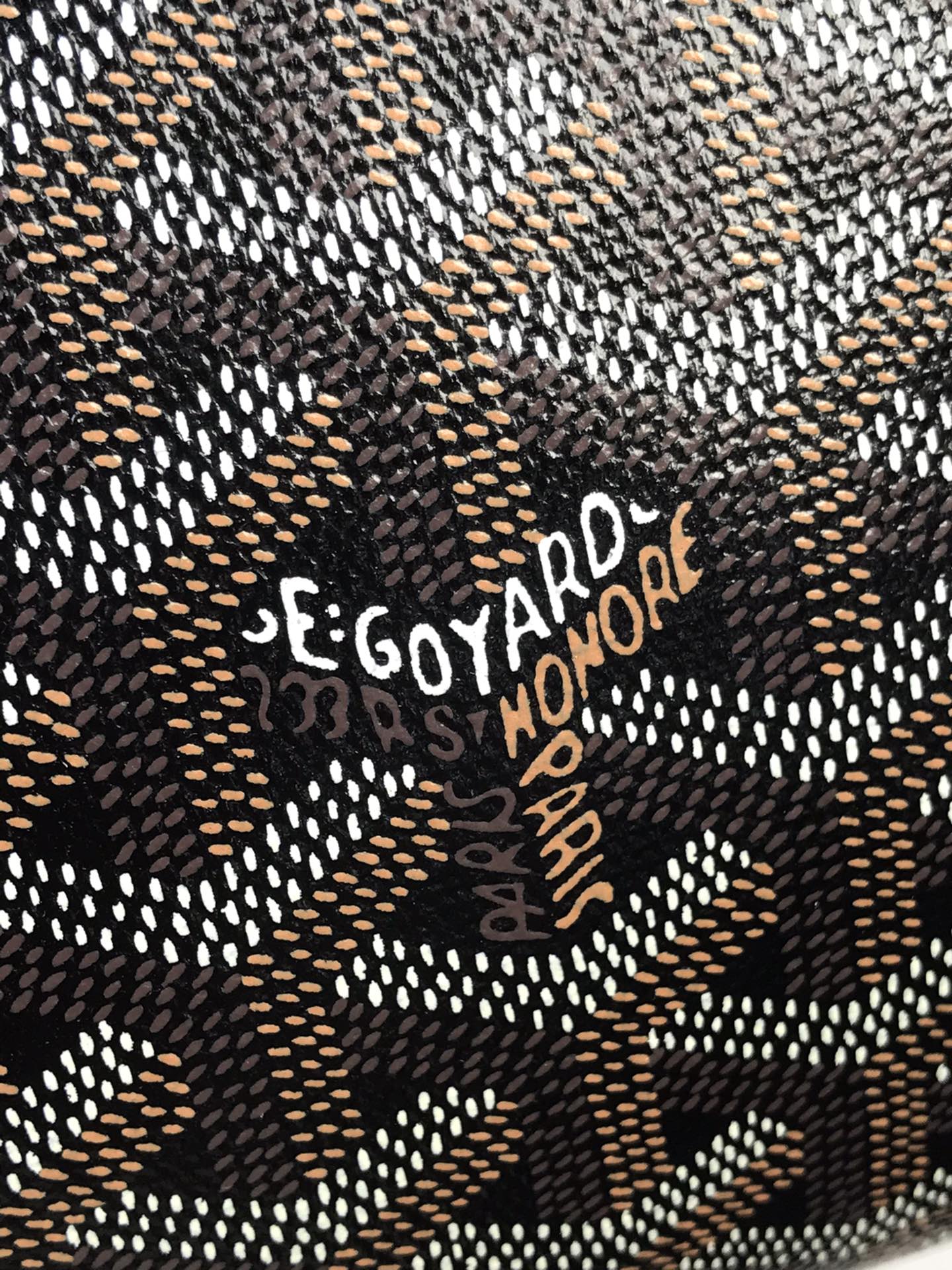 Goyard Style Leather Backpack Bags Backpack detail image 8 from source 763975