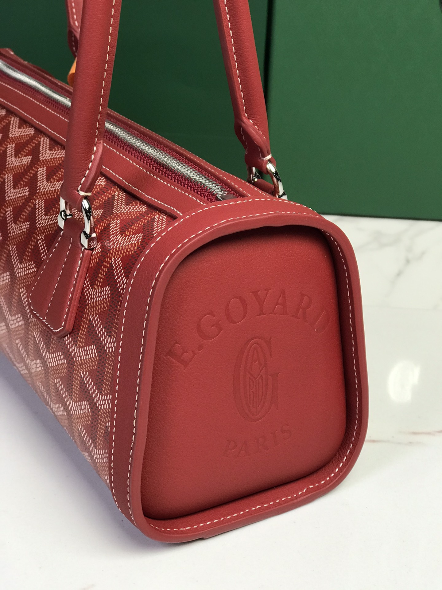 Goyard Style Leather Backpack Bags Backpack detail image 5 from source 763974