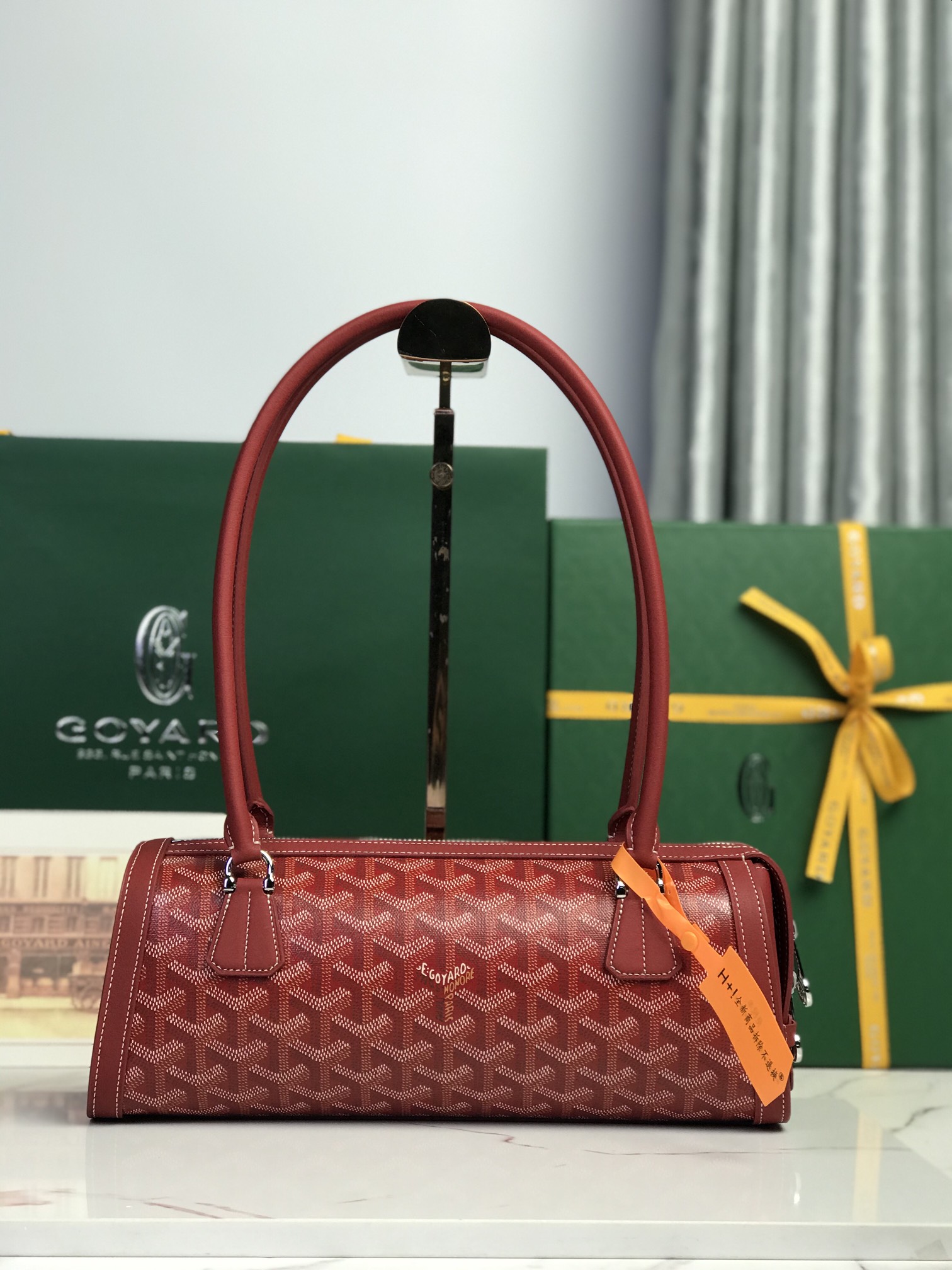 Goyard Style Leather Backpack Bags Backpack detail image 1 from source 763974