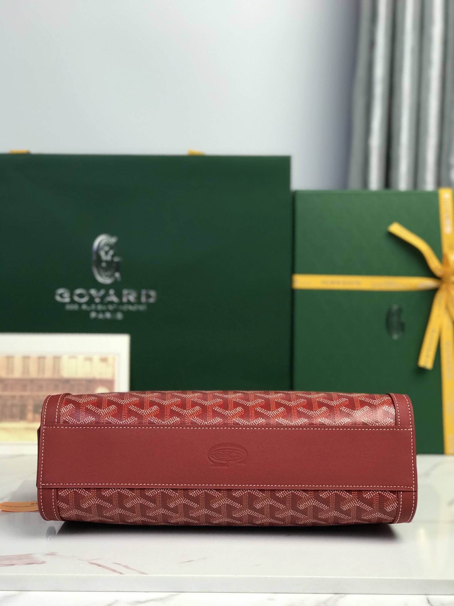 Goyard Style Leather Backpack Bags Backpack detail image 6 from source 763974