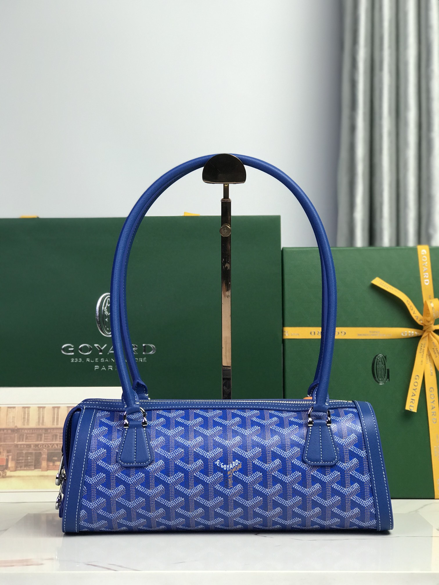 Goyard Style Leather Backpack Bags Backpack detail image 2 from source 763973