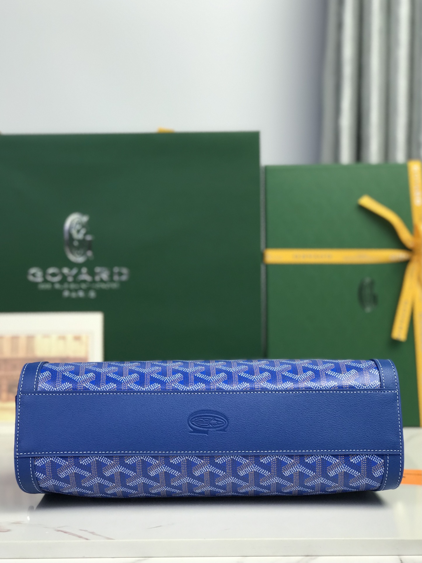 Goyard Style Leather Backpack Bags Backpack detail image 3 from source 763973
