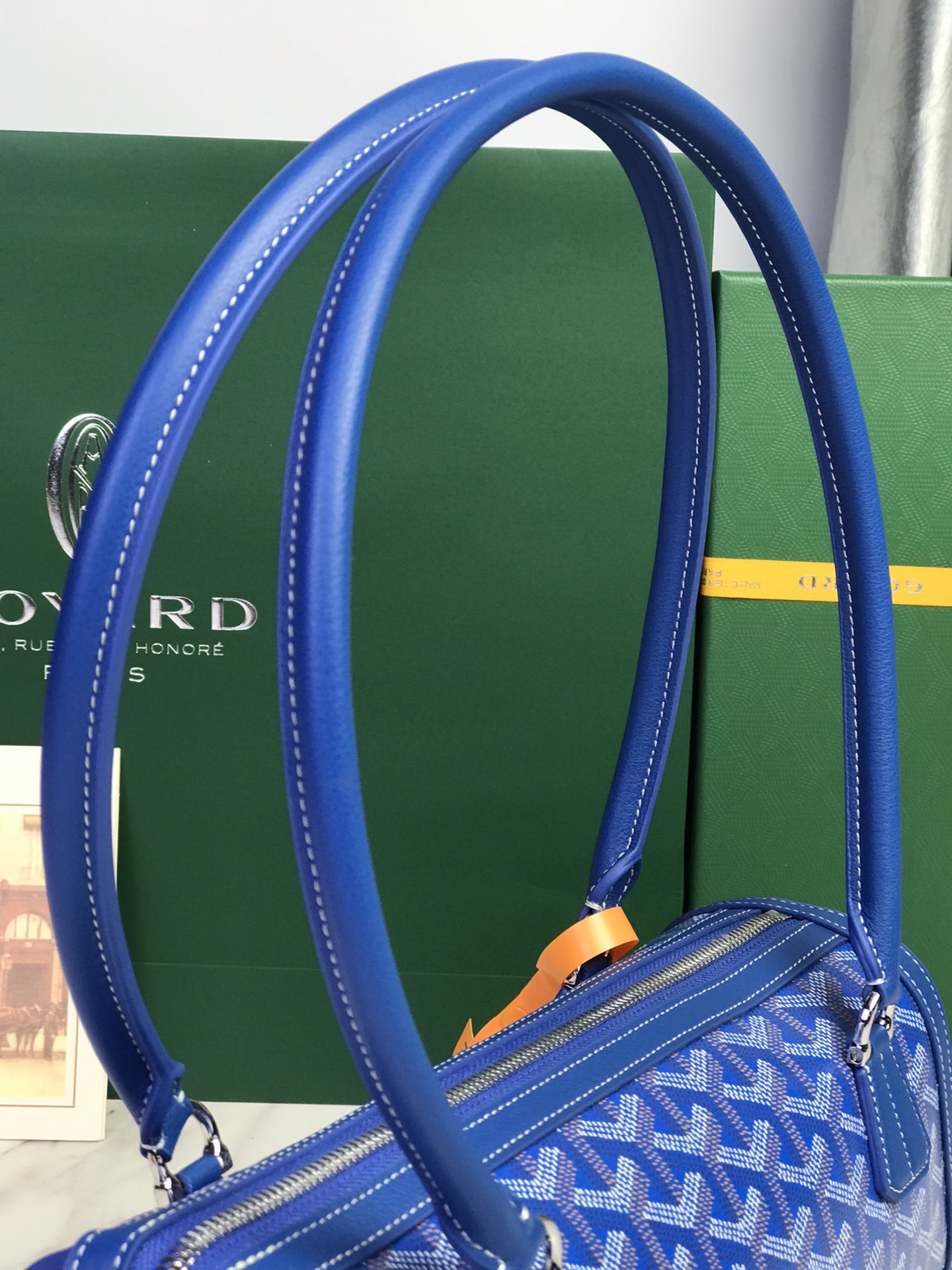 Goyard Style Leather Backpack Bags Backpack detail image 5 from source 763973