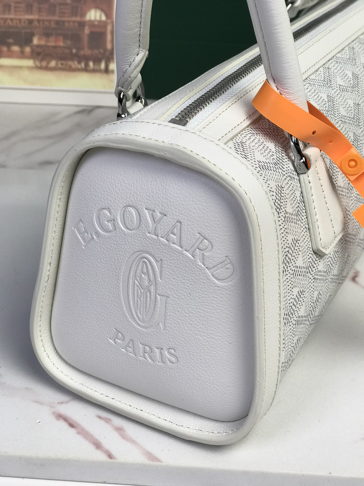 Goyard Style Leather Backpack Bags Backpack detail image 4 from source 763972