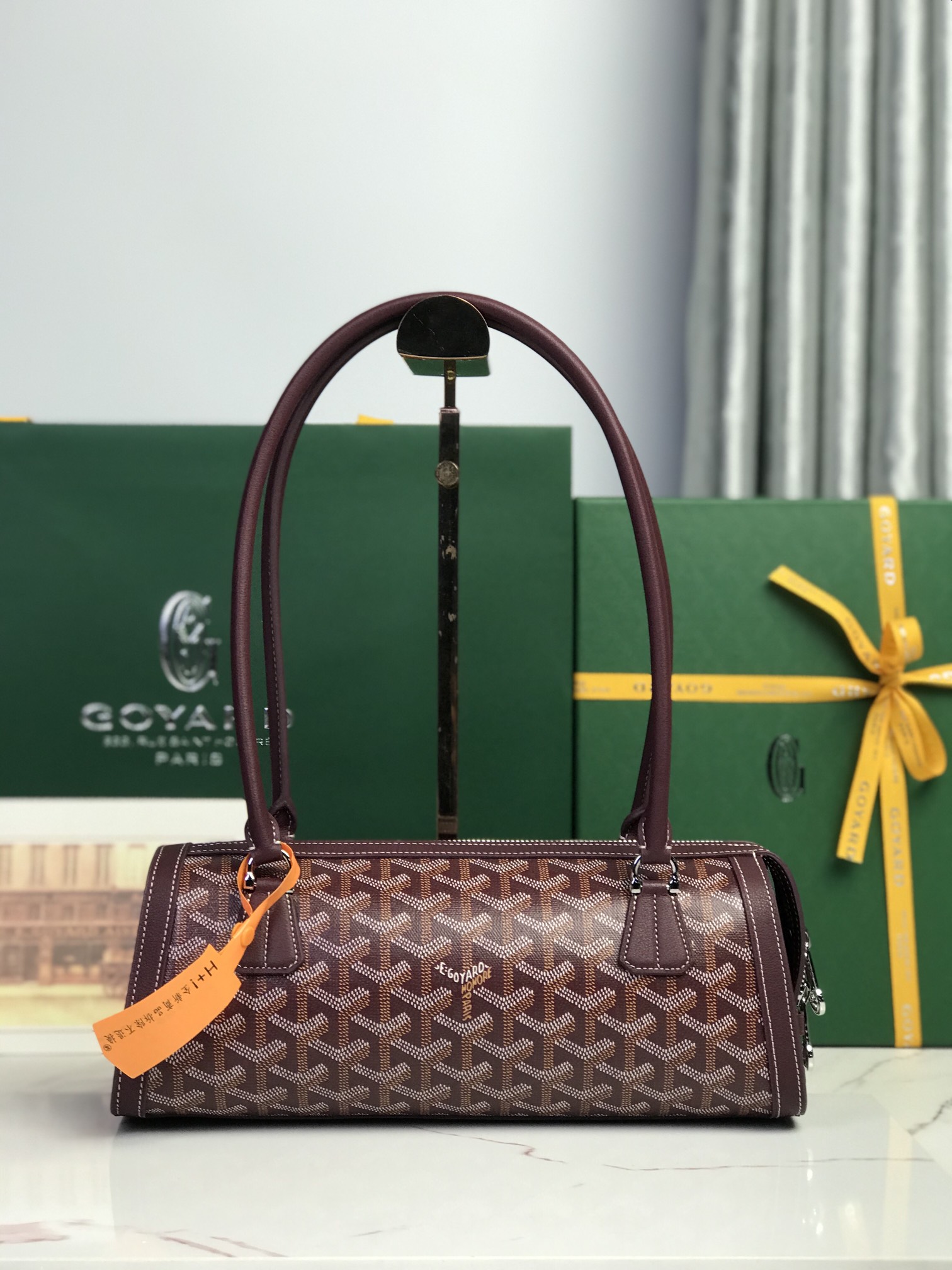 Goyard Style Leather Backpack Bags Backpack detail image 1 from source 763971
