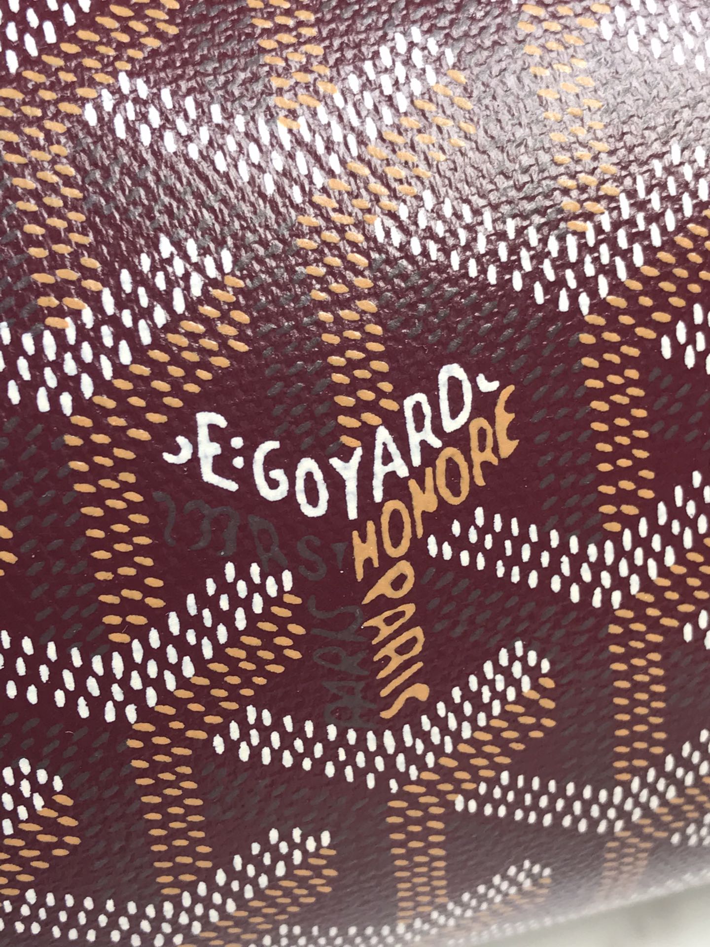 Goyard Style Leather Backpack Bags Backpack detail image 6 from source 763971