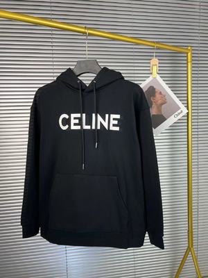 Celine Clothing Sweatshirts Black White Cotton