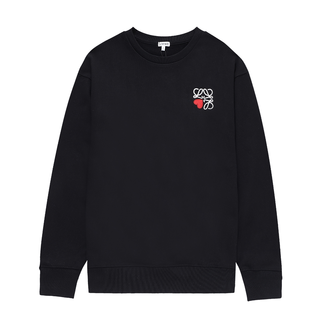 Loewe Clothing Sweatshirts Buy First Copy Replica
 Black White Embroidery Cotton