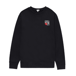 Loewe Clothing Sweatshirts Buy First Copy Replica Black White Embroidery Cotton