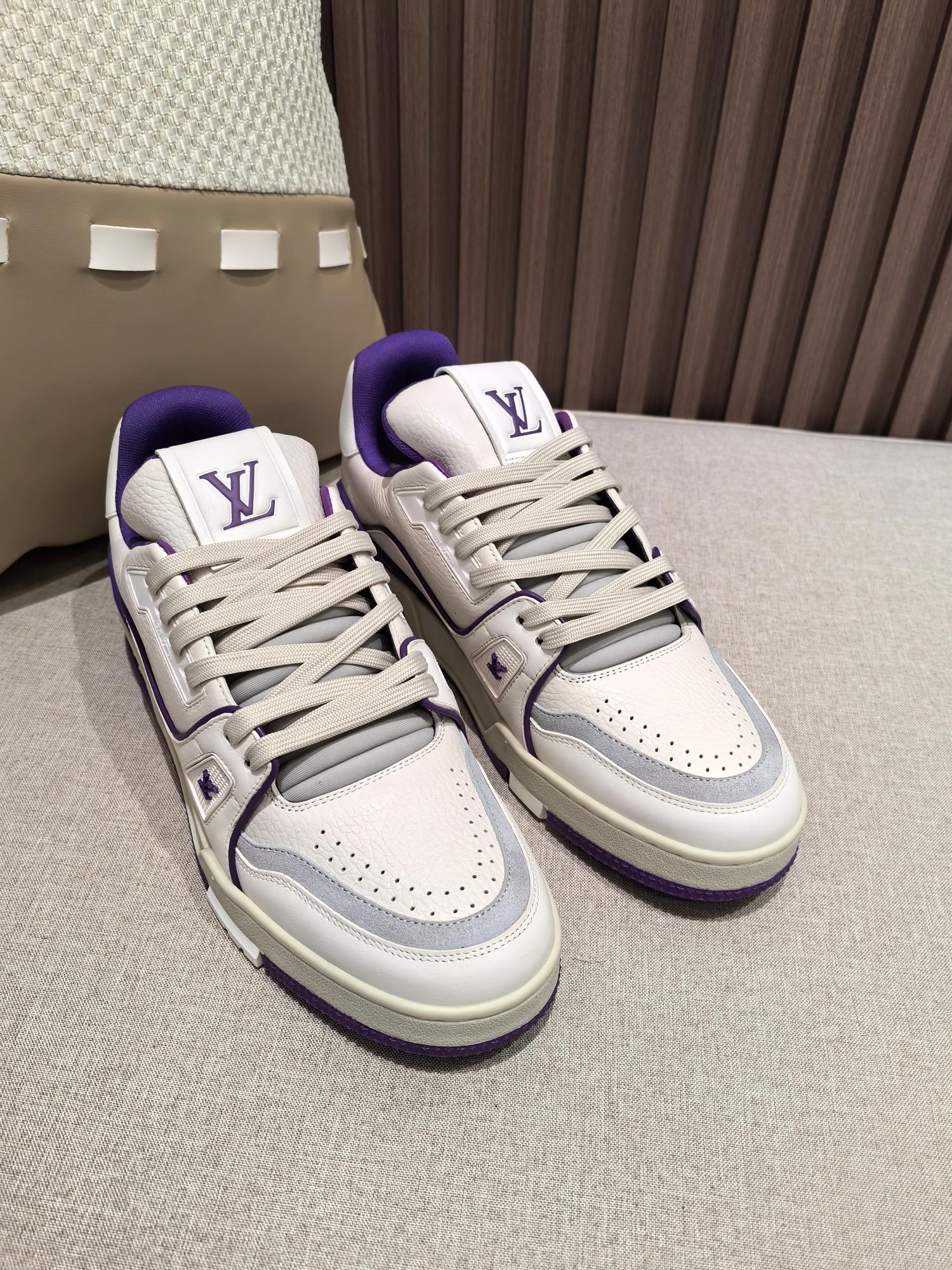 Precio de fábrica p420@purple cement【LV】🏀Zapatillas casuales de baloncesto de serie limitada para parejas👫 ¡Entrenado…