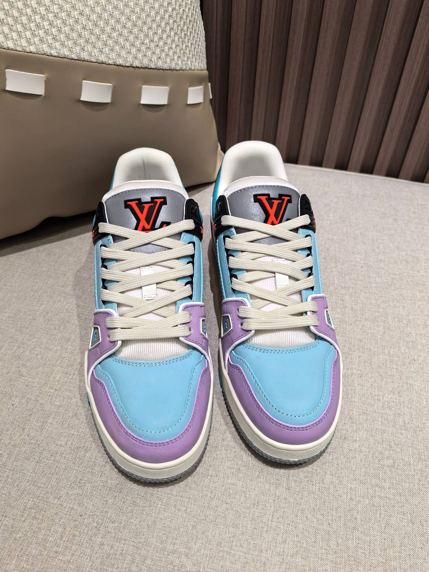 Precio de fábrica p420@Macaron Purple [LV]🏀Zapatillas casuales de baloncesto de serie limitada para parejas👫 ¡Entrena…