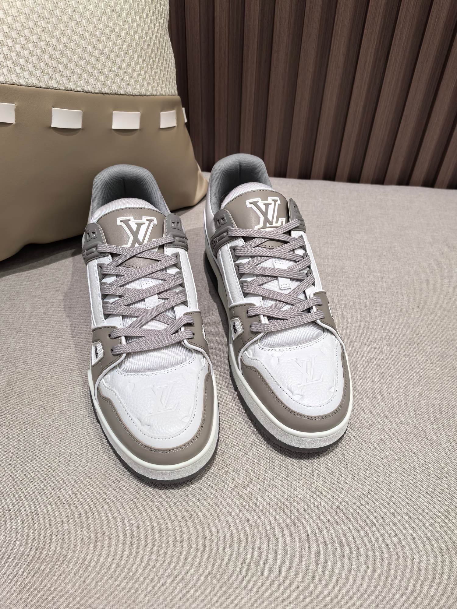 Precio de fábrica p420 @ gris cemento [LV]🏀Zapatillas casuales de baloncesto de serie limitada para parejas👫 ¡Entrena…