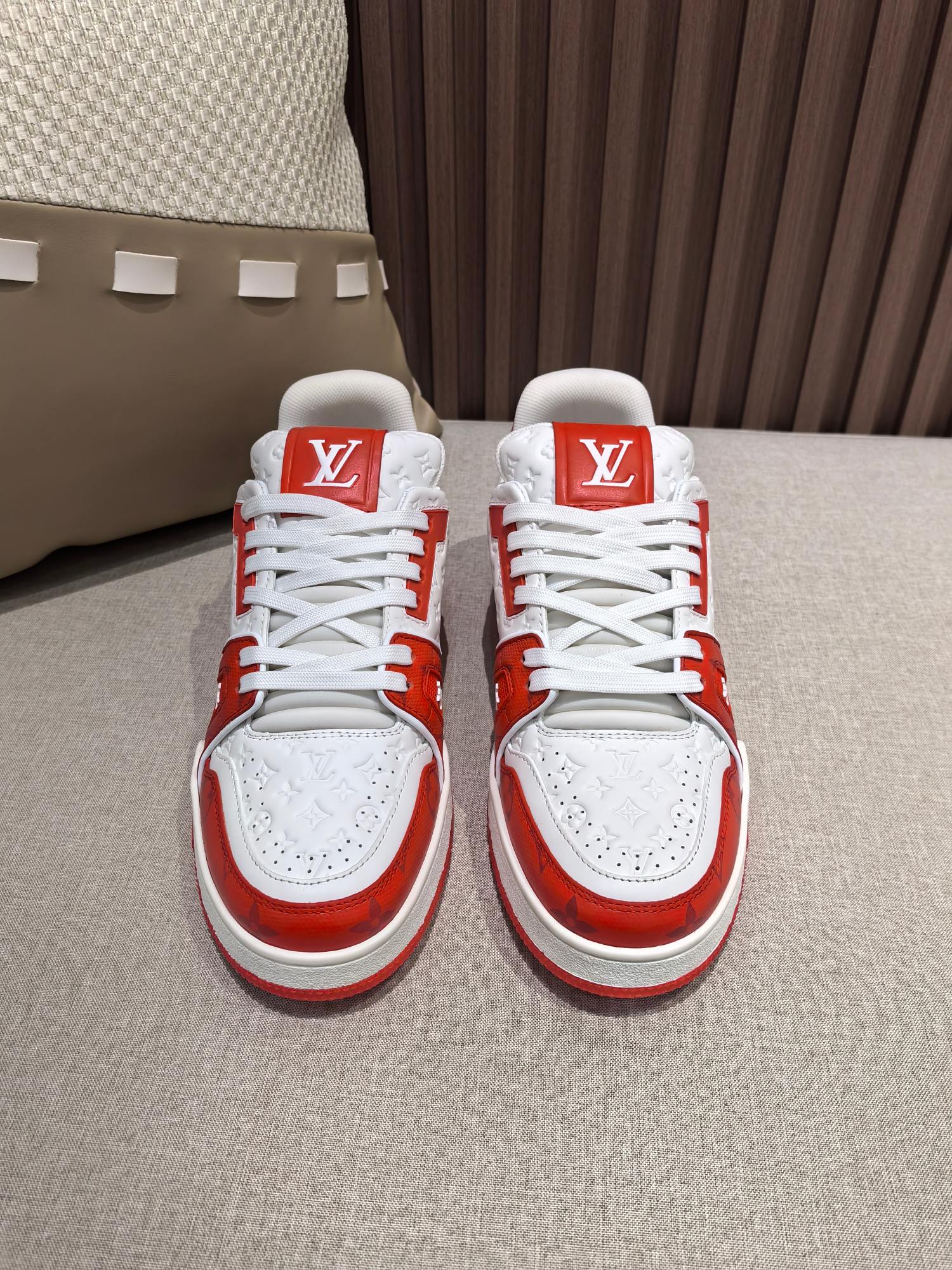 Precio de fábrica p420 @ Rojo en relieve [LV]🏀Zapatillas casuales de baloncesto de serie limitada para parejas👫 ¡Entr…