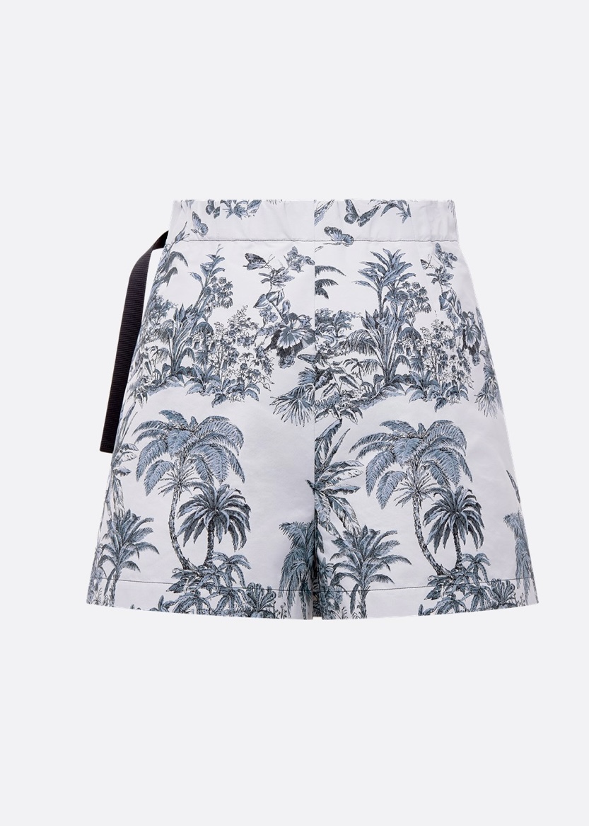 Dior Women's White Tropical Print Mini Skirt with Buckle Belt 3 i1746808216252 3437 0 1