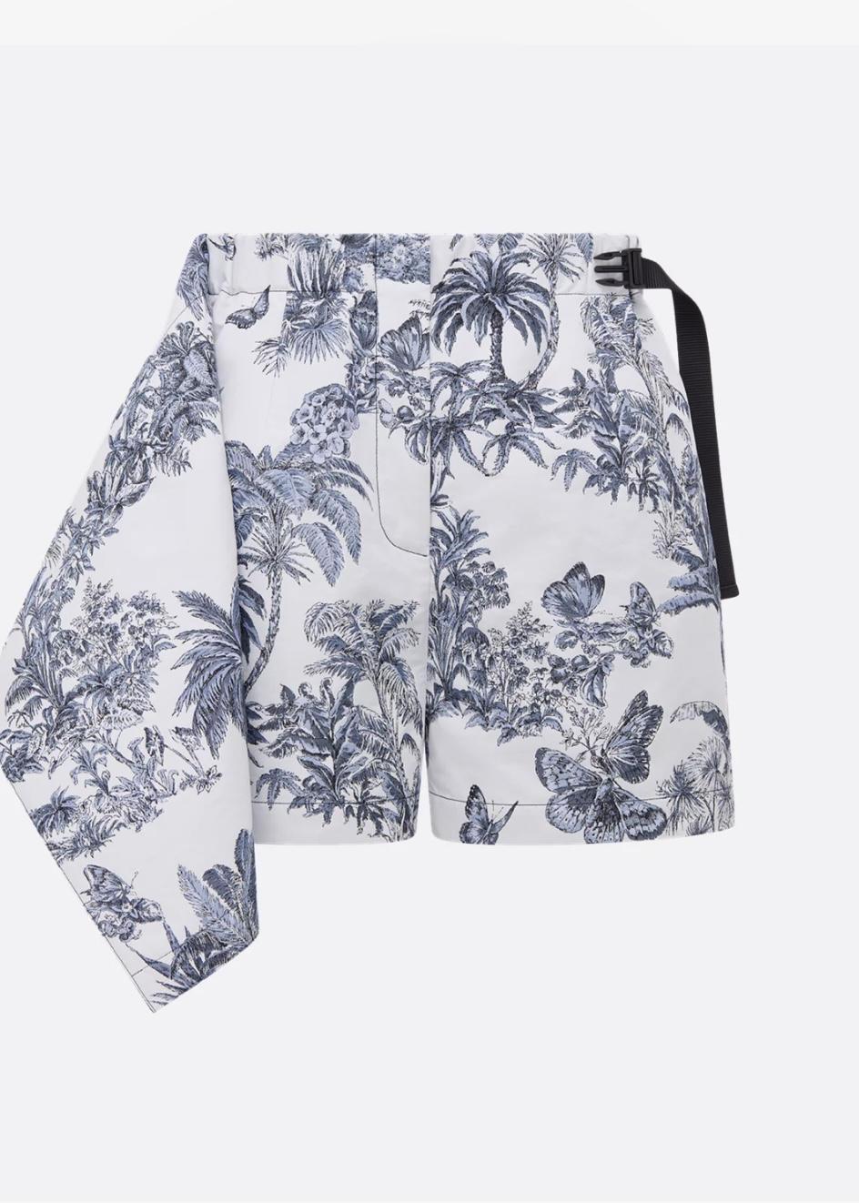 Dior Women's White Tropical Print Mini Skirt with Buckle Belt 2 i1746808217185 8560 0 0