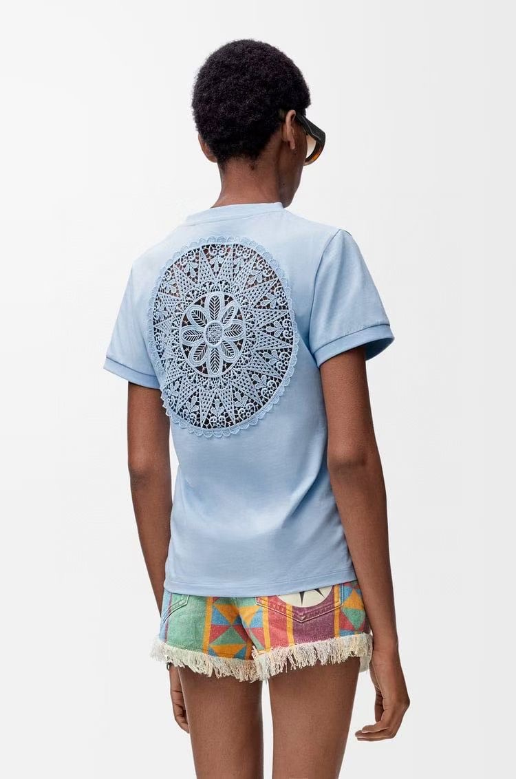 LW Women's Lace Short Sleeve T-Shirt Elegant Hollow Out Back Design 1 i1746893522370 6582 0 0