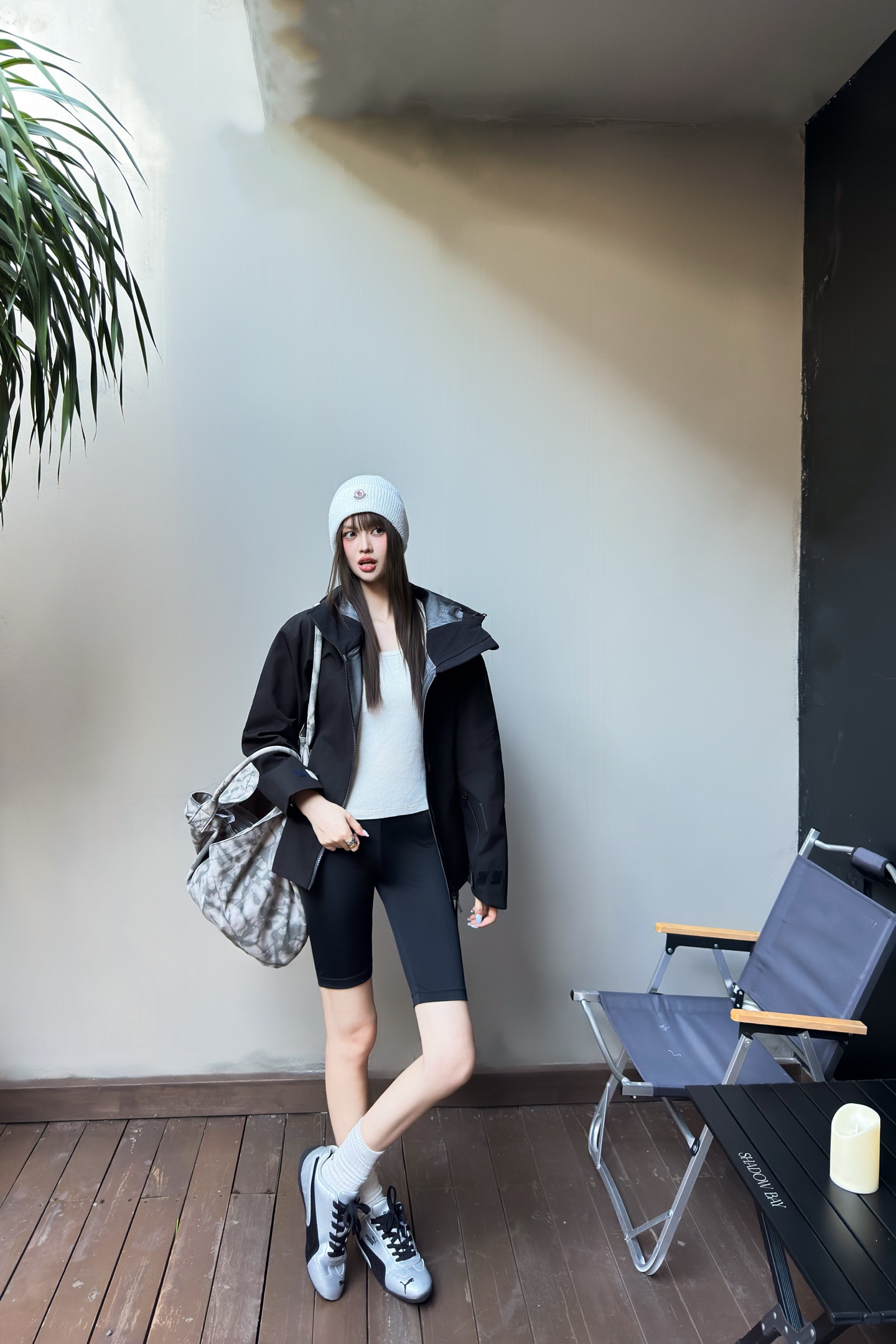 Moncler Women's Hooded Outdoor Jacket Windproof Autumn Essential