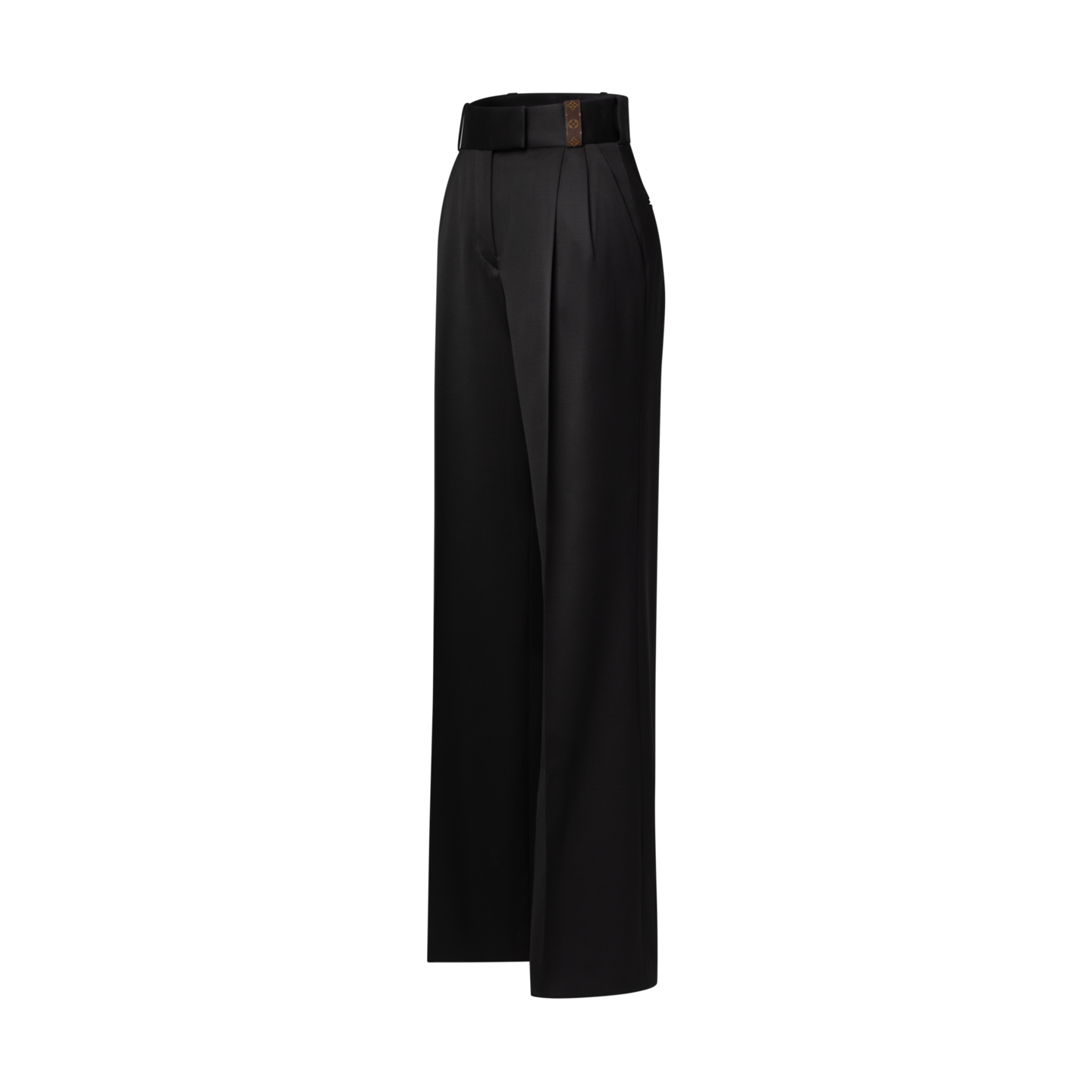 Elegant High-Waisted Wide Leg Trousers with Logo Buckle for Women 2 i1755107959057 5705 0 1