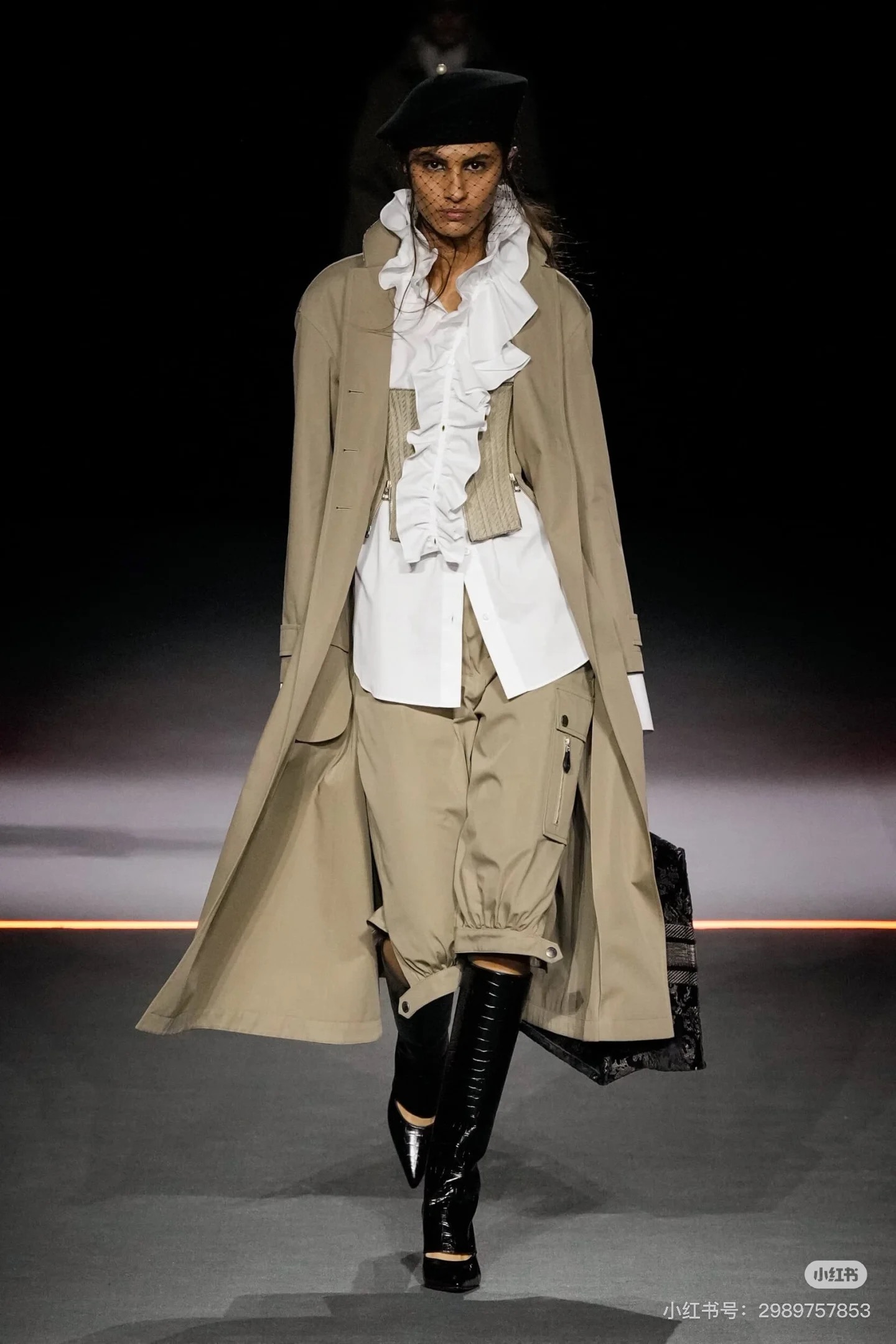 Elegant Trench Coat with Detachable Corset, Autumn Style, Pure Cotton Fabric 2 i1757177355323 5483 0 6