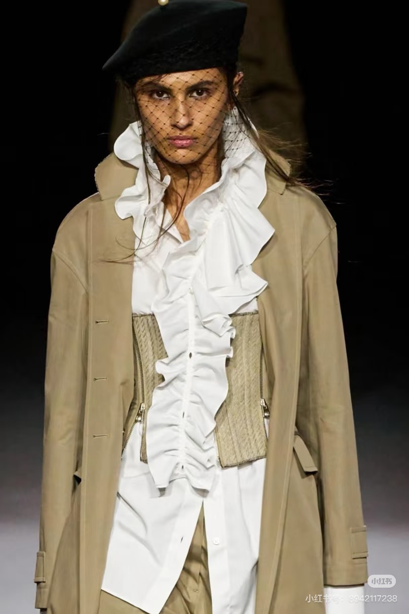 Elegant Trench Coat with Detachable Corset, Autumn Style, Pure Cotton Fabric 3 i1757177355323 8410 0 1