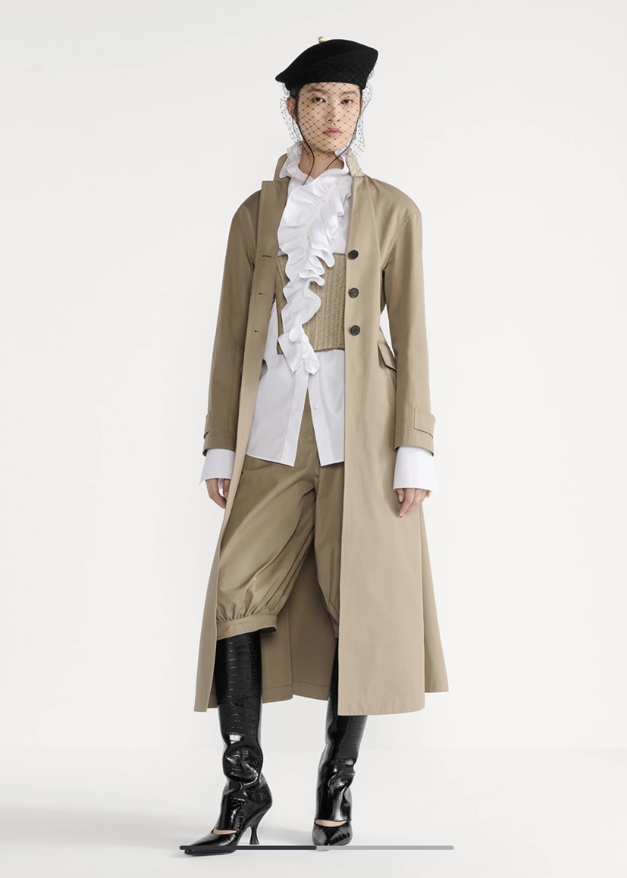 Elegant Trench Coat with Detachable Corset, Autumn Style, Pure Cotton Fabric 4 i1757177355974 9270 0 2