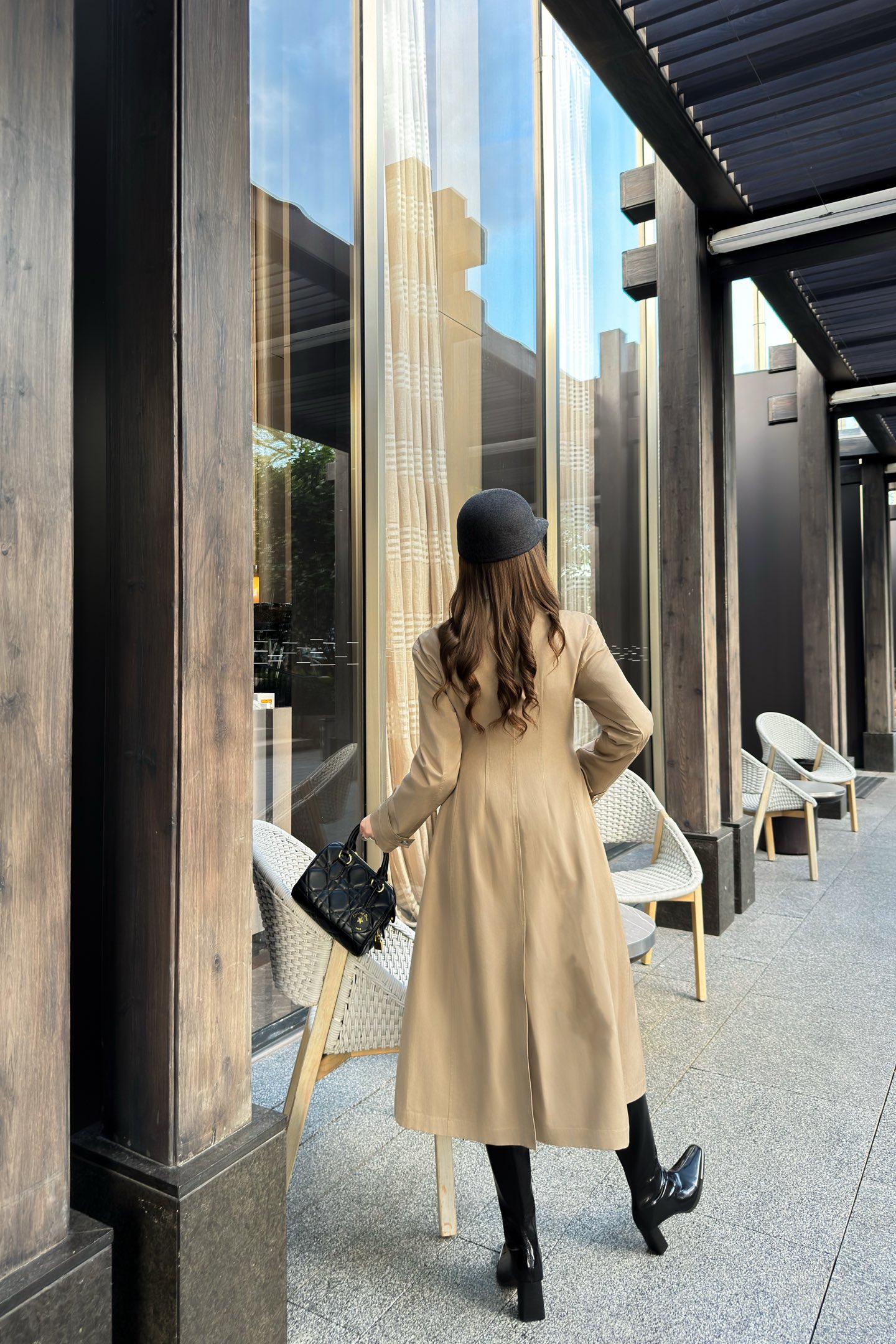 Dior Fall Trench Coat with Corset & High-Waist Shorts Set - Elegant Style 5 i1757177626278 1836 0 4