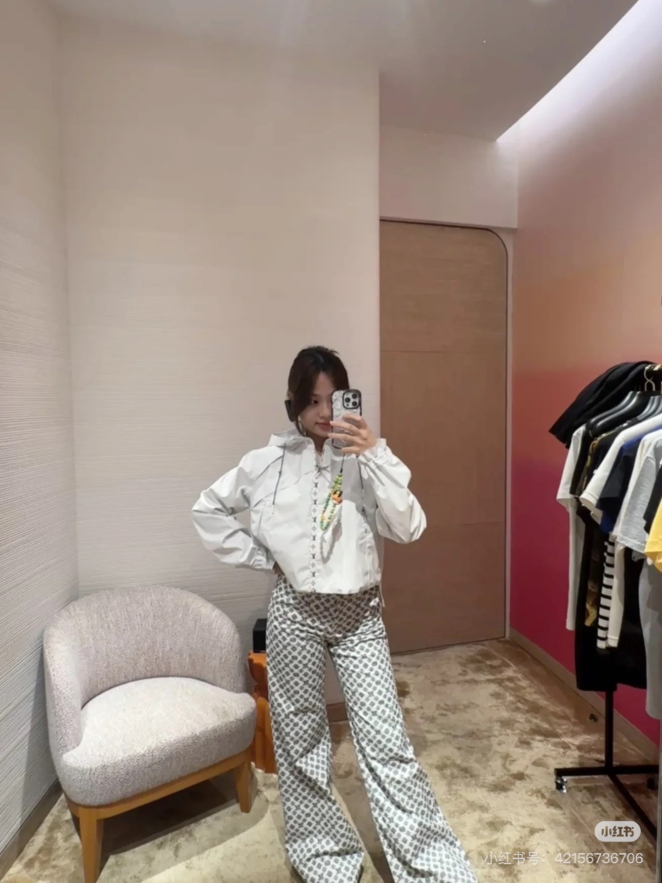 Louis Vuitton Women's White Hooded Jacket with Monogram Detail 6 i1757519528140 5149 0 5