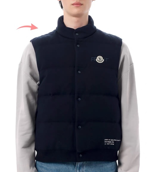 Moncler 2025FW Unisex Down Vest - Wool Knit, Goose Down, Classic Style 1 Moncler 2025FW Unisex Down Vest - Wool Knit, Goose Down, Classic Style