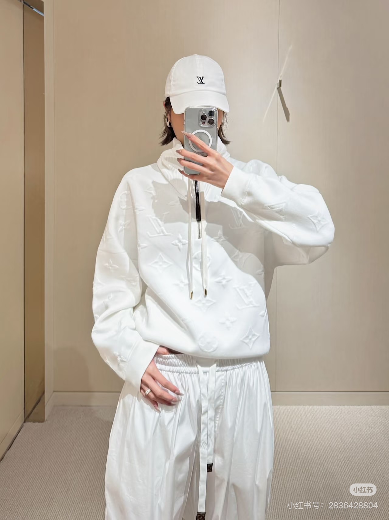 Louis Vuitton Embossed Monogram Sweatshirt and Pants Set