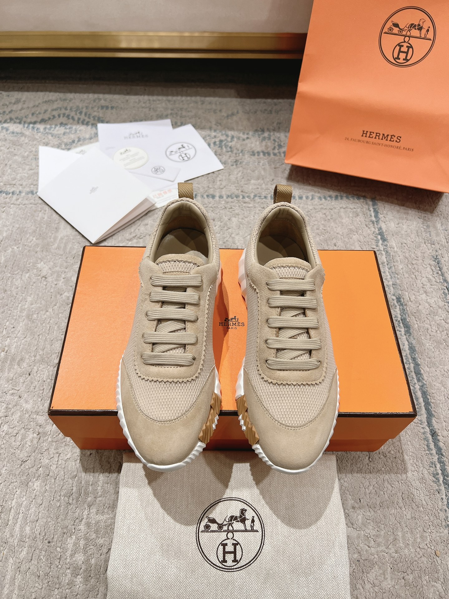 Hermes Zapatos Calzado informal Universal para hombres y mujeres Chamois Cuero de vaca Pu Piel oveja Colección otoño Fashion Casual