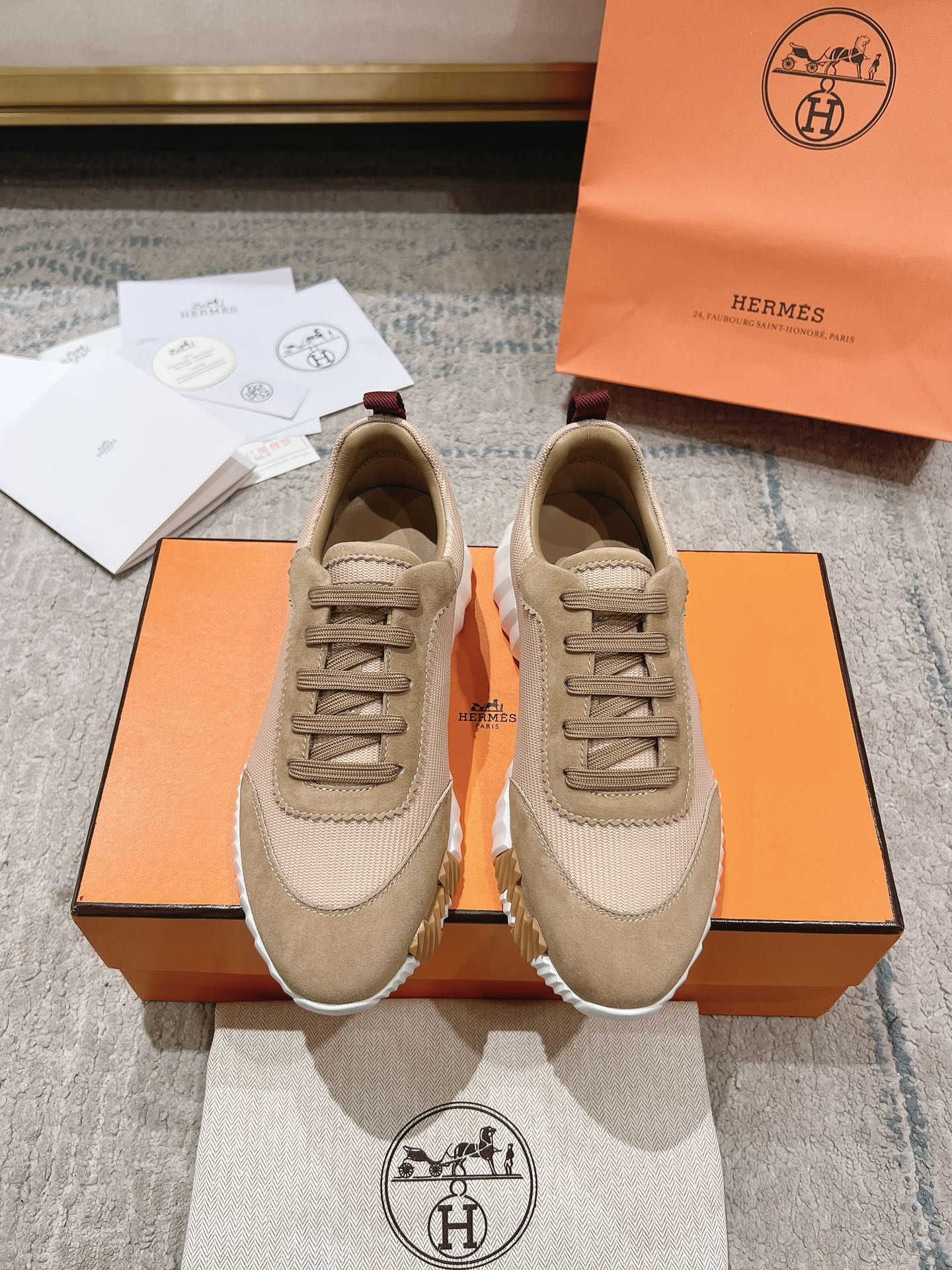 Hermes Zapatos Calzado informal Universal para hombres y mujeres Chamois Cuero de vaca Pu Piel oveja Colección otoño Fashion Casual