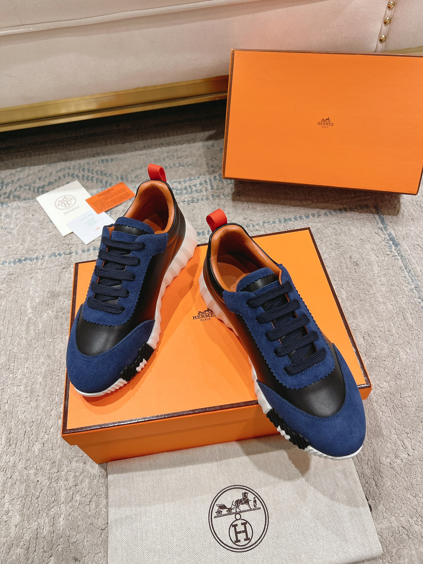 Hermes Zapatos Calzado informal Universal para hombres y mujeres Chamois Cuero de vaca Pu Piel oveja Colección otoño Fashion Casual