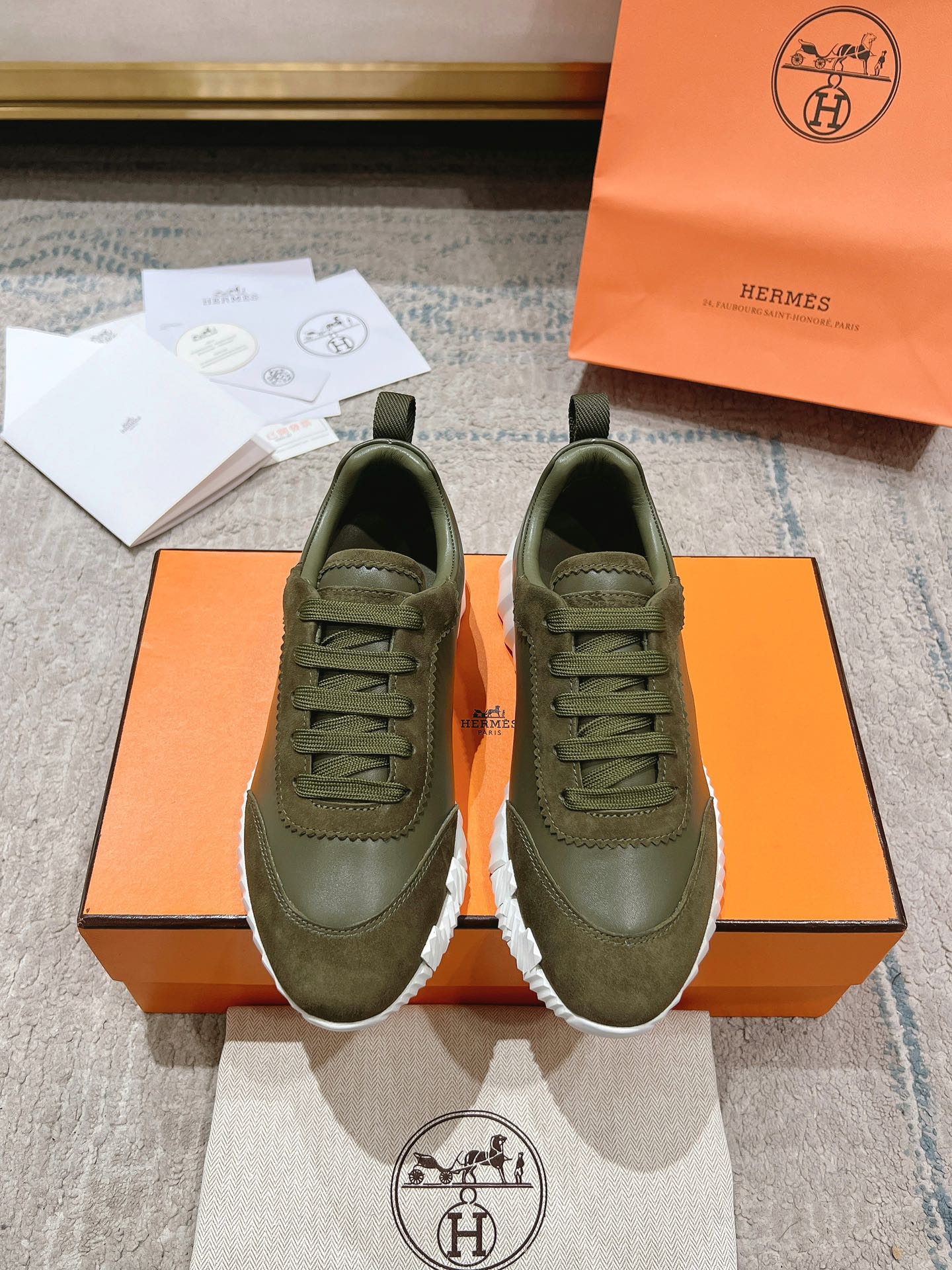 Hermes Zapatos Calzado informal Universal para hombres y mujeres Chamois Cuero de vaca Pu Piel oveja Colección otoño Fashion Casual