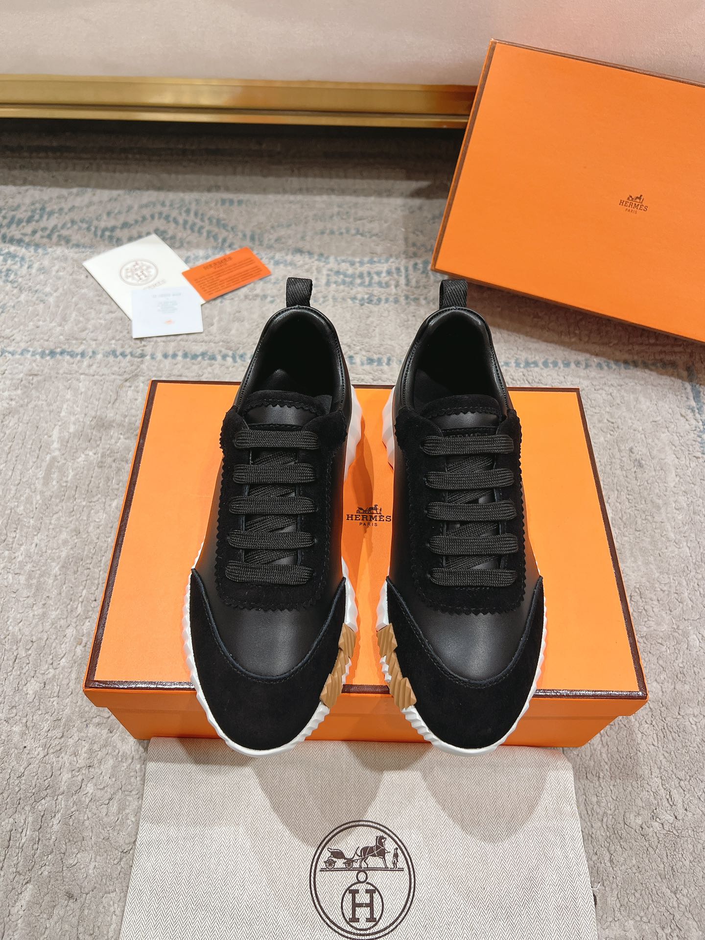 Hermes Zapatos Calzado informal Universal para hombres y mujeres Chamois Cuero de vaca Pu Piel oveja Colección otoño Fashion Casual