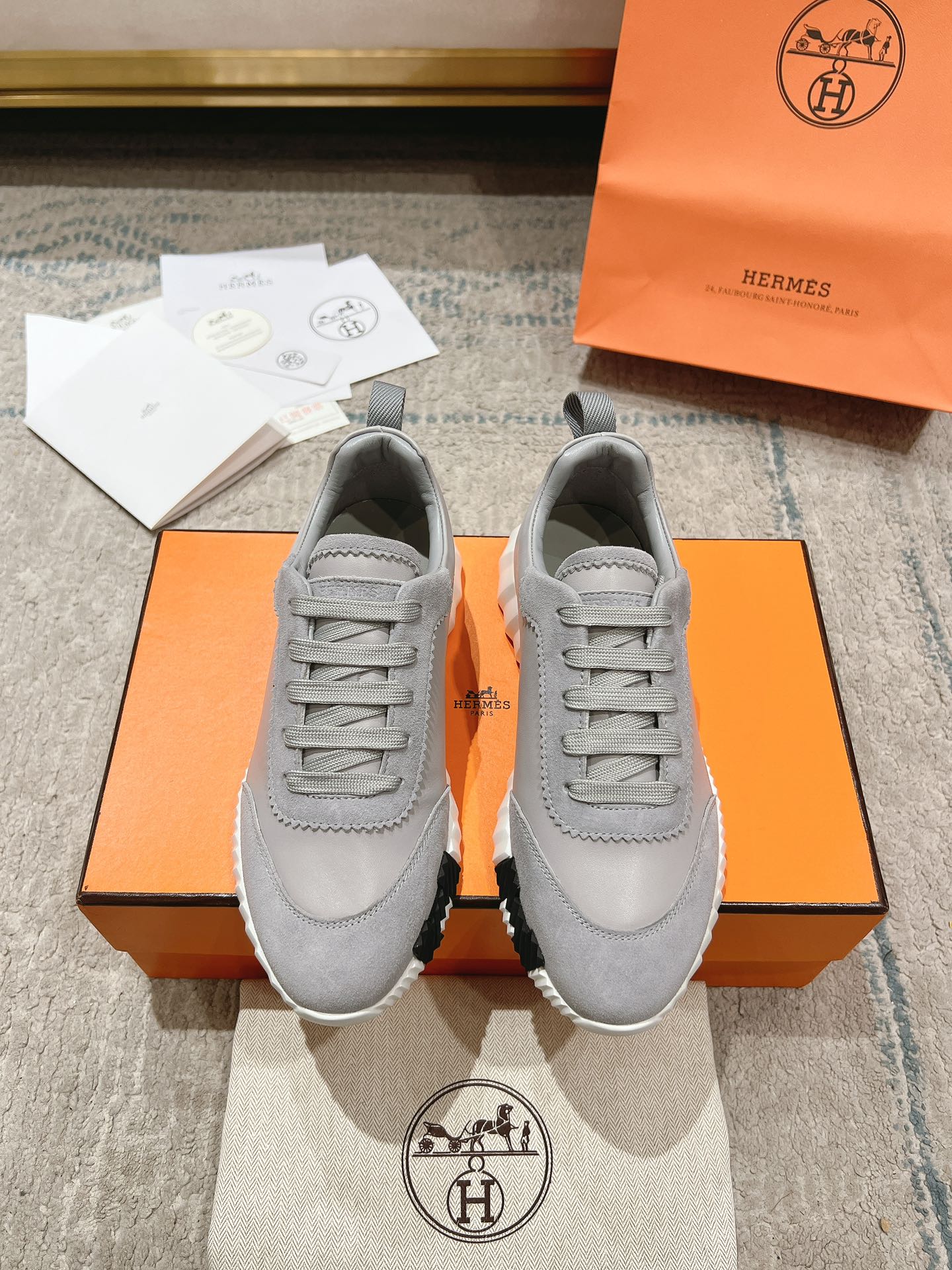 Hermes Zapatos Calzado informal Universal para hombres y mujeres Chamois Cuero de vaca Pu Piel oveja Colección otoño Fashion Casual