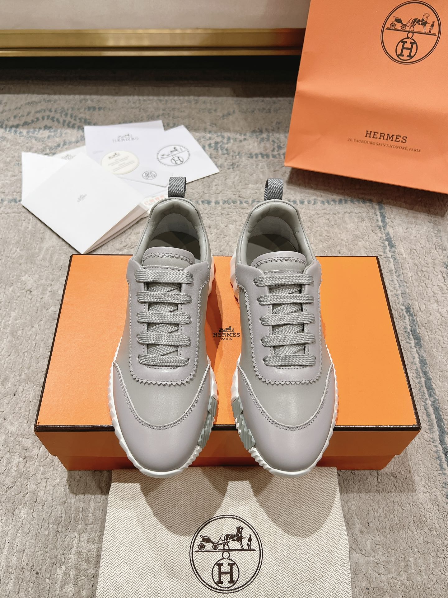 Hermes Zapatos Calzado informal Universal para hombres y mujeres Chamois Cuero de vaca Pu Piel oveja Colección otoño Fashion Casual