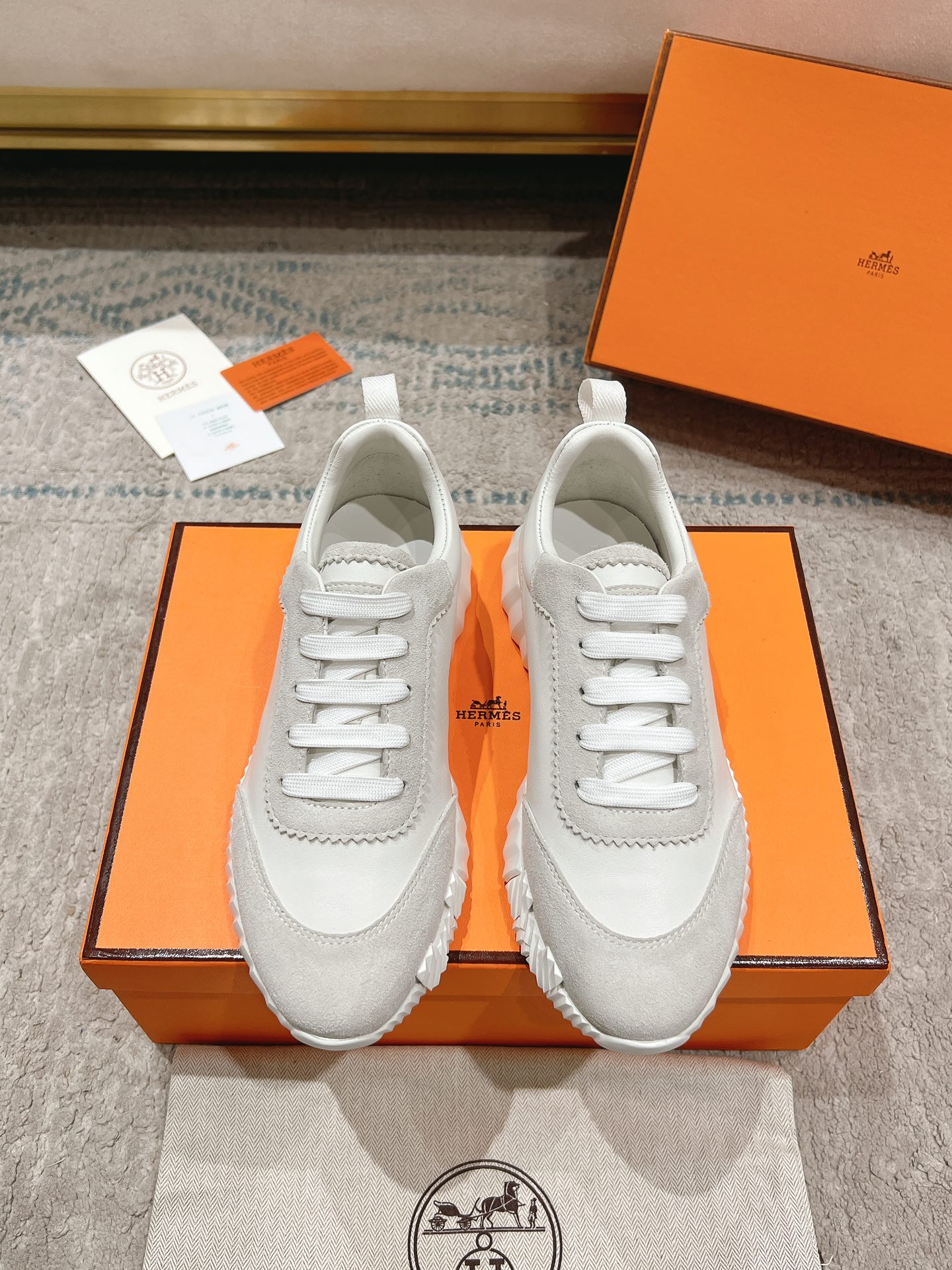 Hermes Zapatos Calzado informal Universal para hombres y mujeres Chamois Cuero de vaca Pu Piel oveja Colección otoño Fashion Casual