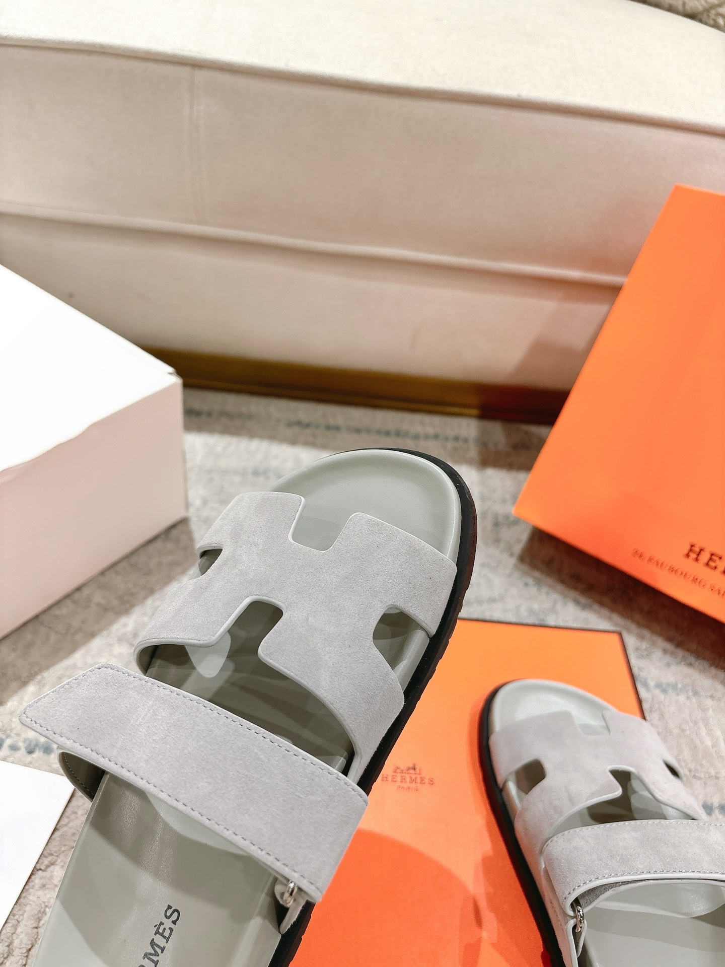 女款 男款➕10Herme*▪️Chypre二舅拖爆款系列 闺蜜夏天必备穿搭🔥非市面垃圾版本.顶级牛皮面