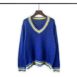 Marni Clothing Knit Sweater Blue Knitting Fall/Winter Collection Long Sleeve