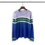 Marni Clothing Knit Sweater Blue Knitting Fall/Winter Collection Long Sleeve