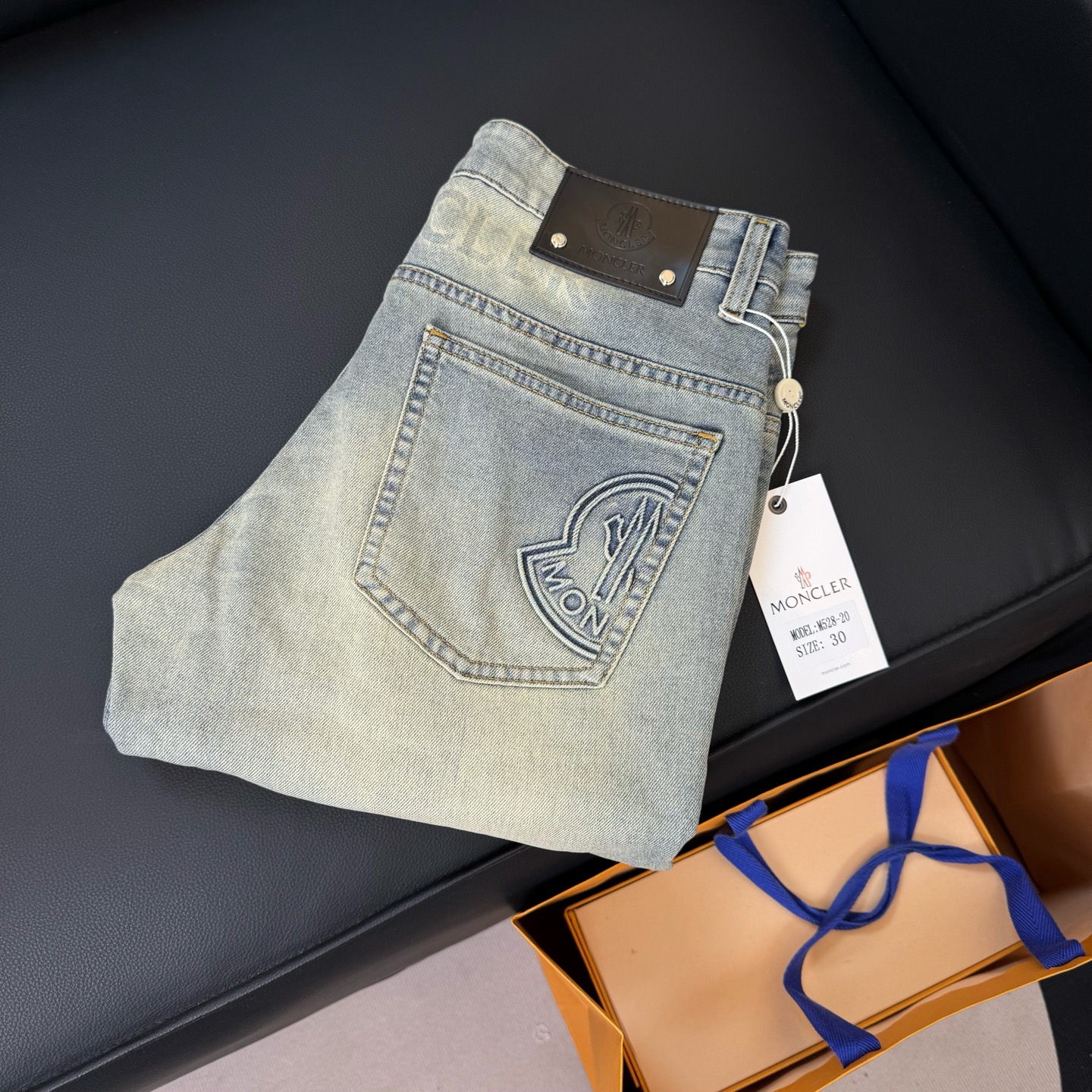 Número de modelo: D273 Moncler 25 primavera/verano nuevo estilo con letras impresas, lavado a la piedra, casual, recto,…