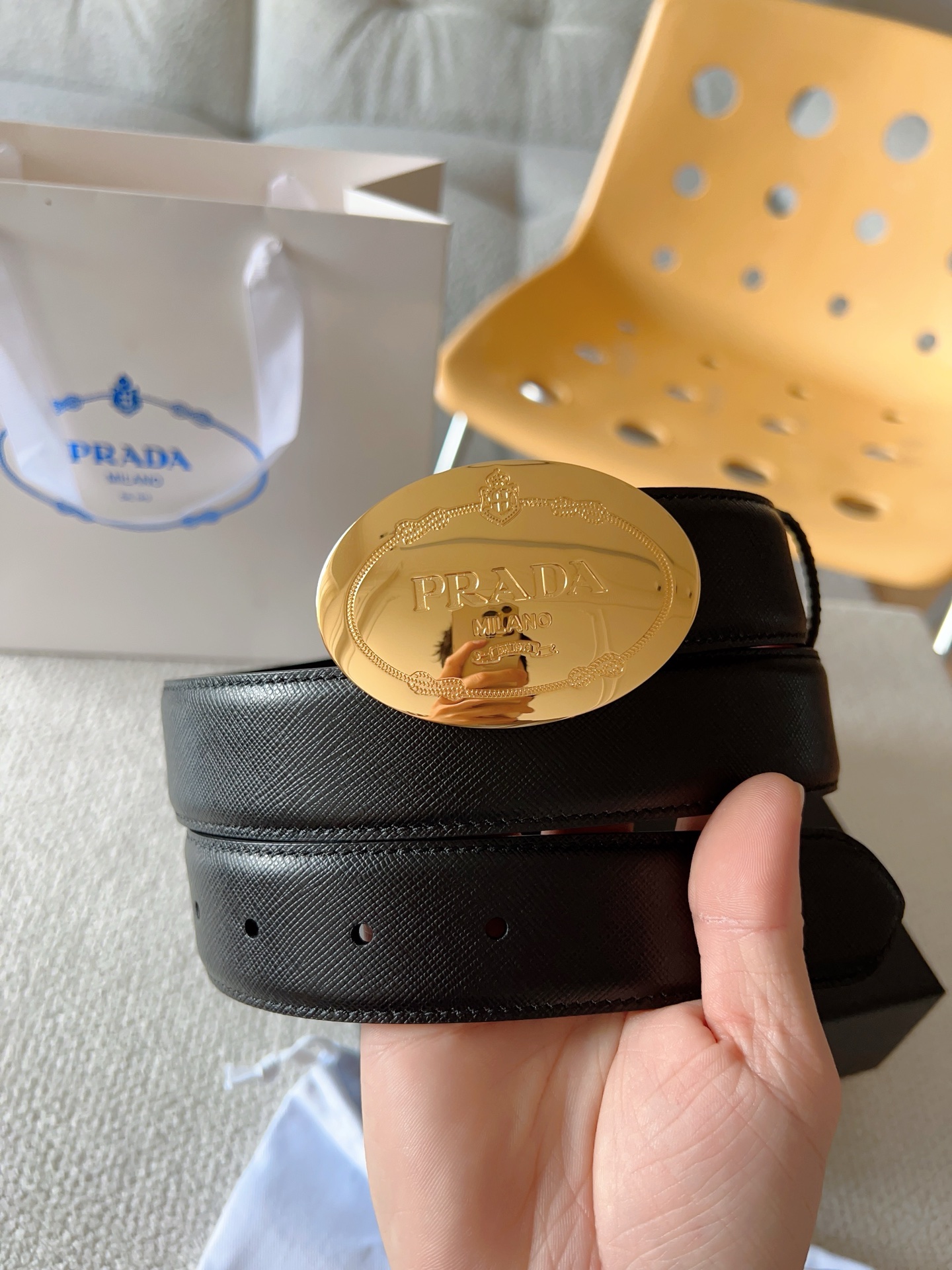 Prada Style Leather Men's Belts Lookbook Reference image 1