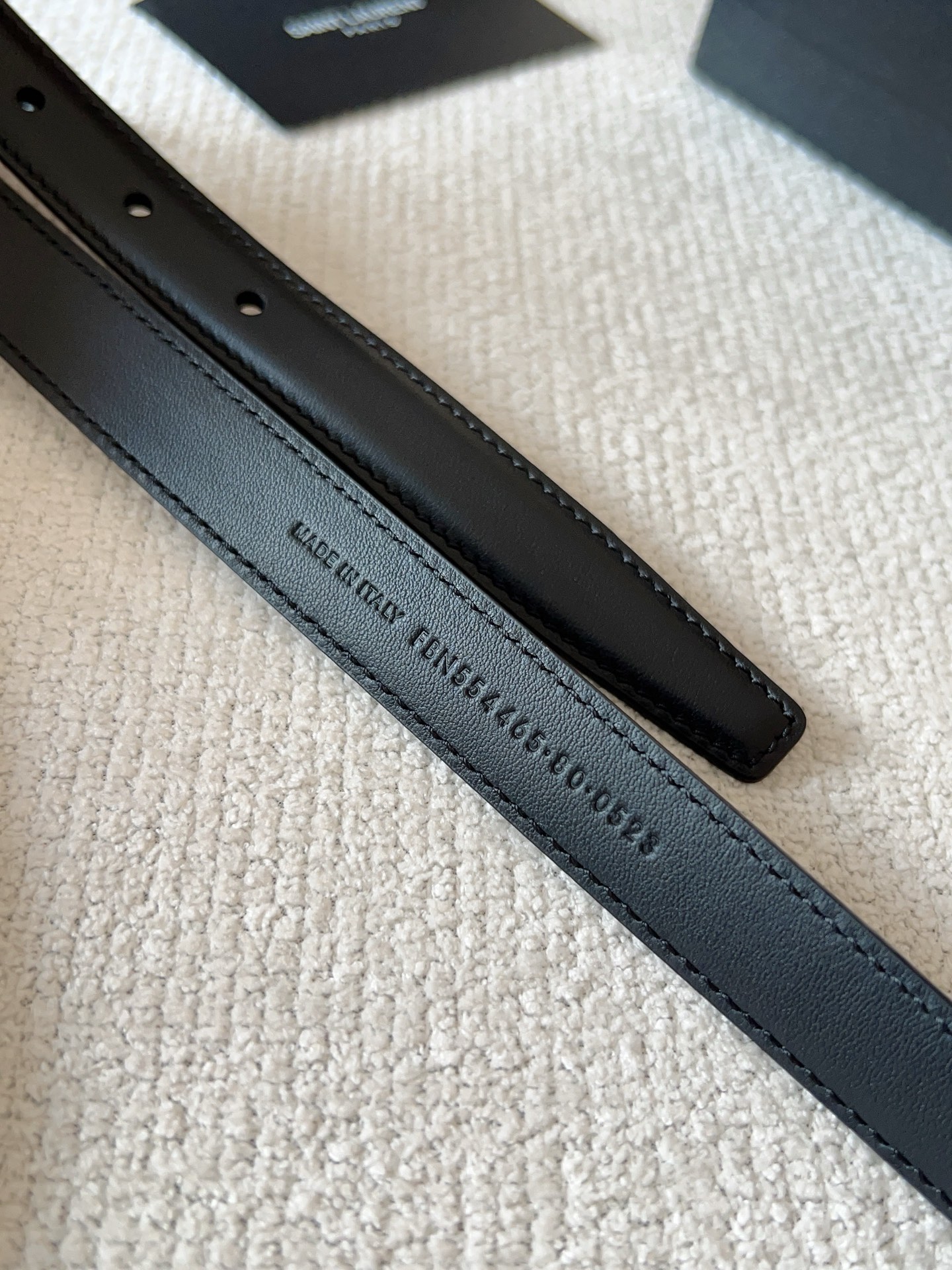 생로랑 카프스킨 로고 벨트 상세 이미지 8