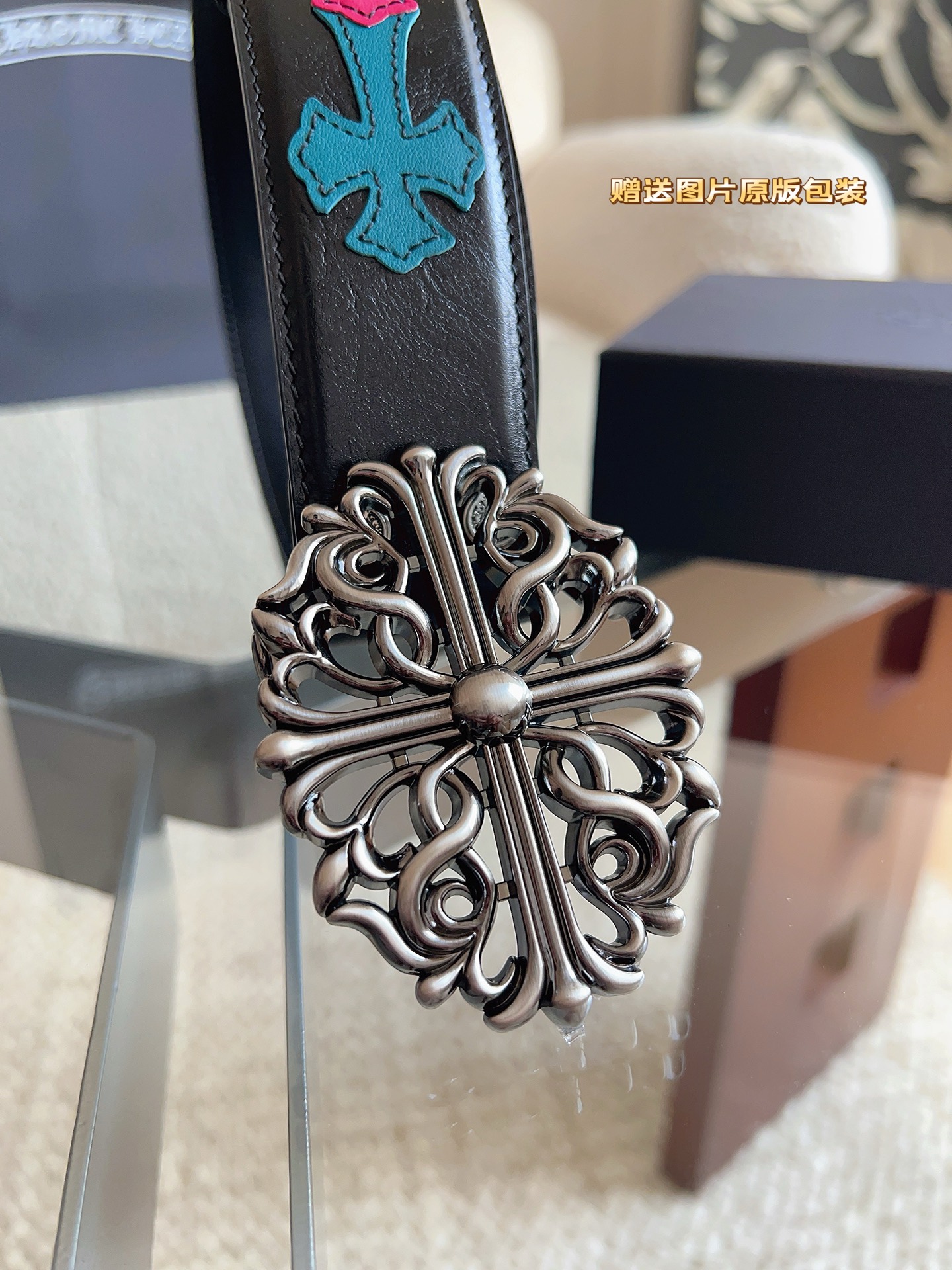 Chrome Hearts 𝐂𝐡𝐫𝐨𝐦𝐞𝐇𝐞𝐚𝐫𝐭𝐬克罗心男士腰带 是一款明星 爱不释手品牌