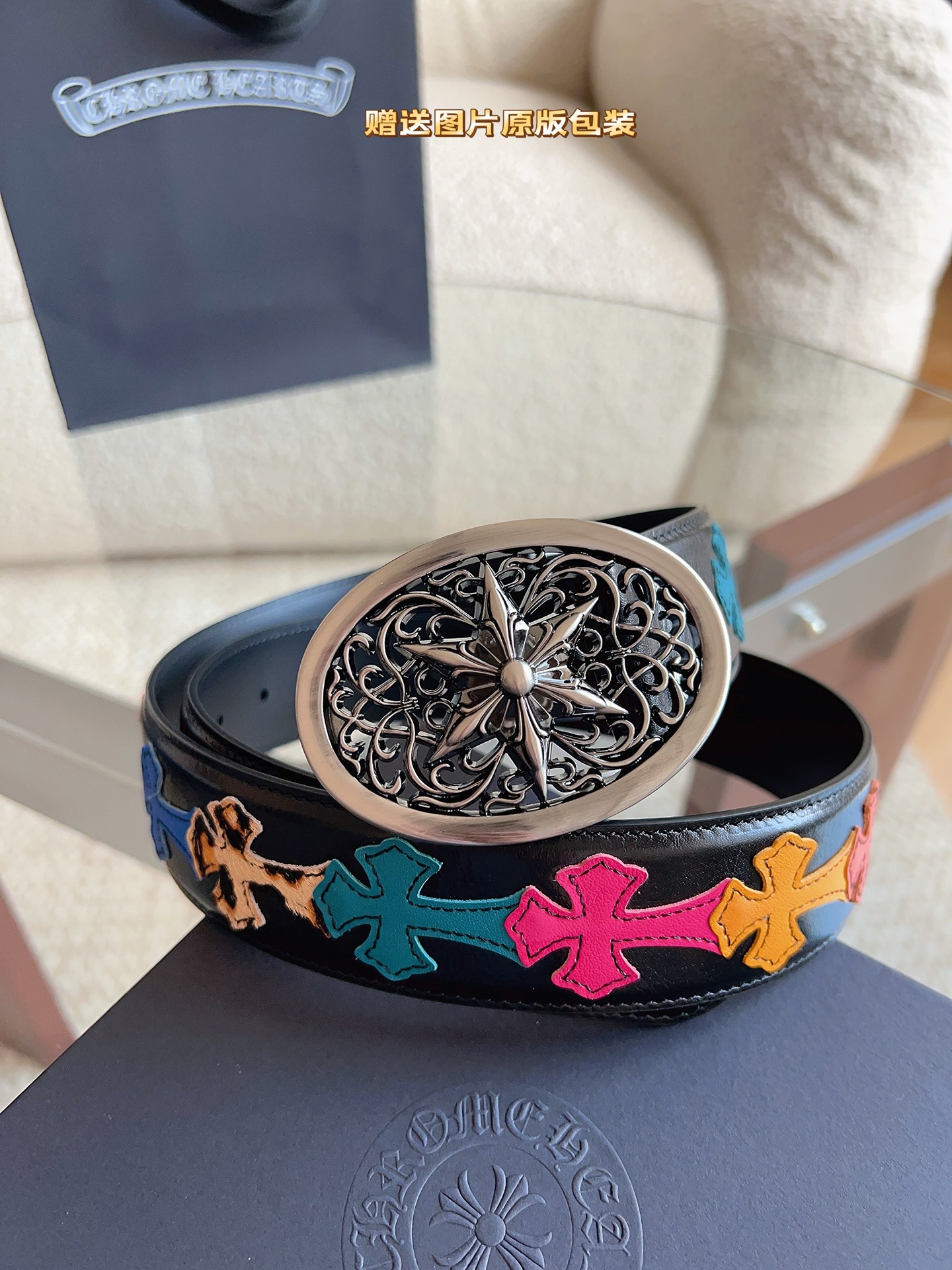 Chrome Hearts 𝐂𝐡𝐫𝐨𝐦𝐞𝐇𝐞𝐚𝐫𝐭𝐬克罗心男士腰带 是一款明星 爱不释手品牌