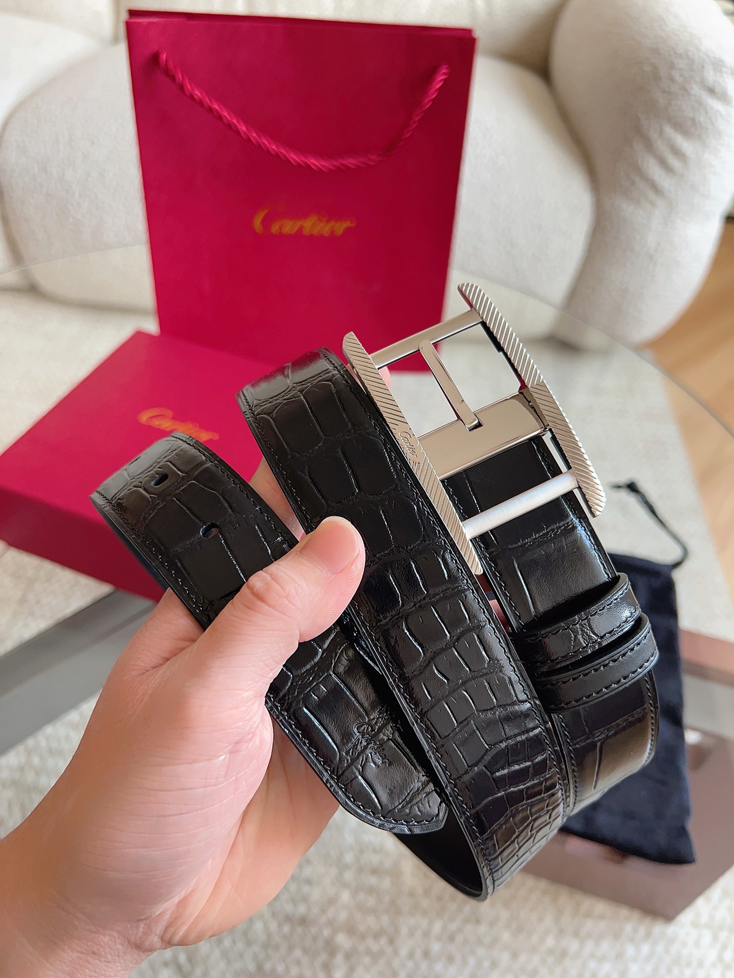 까르띠에 벨트 57171 Cartier Belt