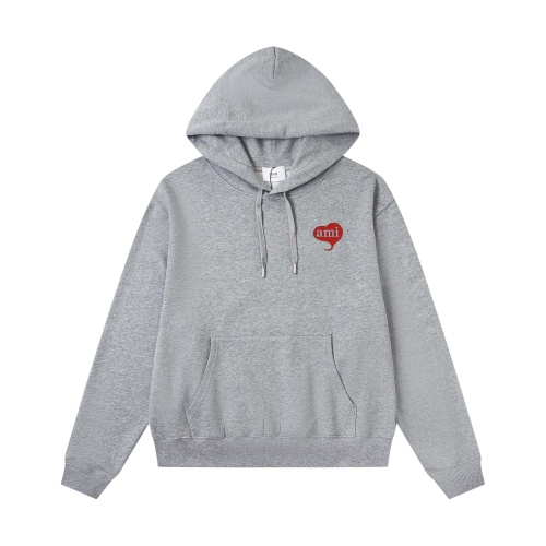 AMI Paris Heart Balloon Hoodie - Comfortable Cotton Blend, Unisex Design 1 AMI Paris Heart Balloon Hoodie - Comfortable Cotton Blend, Unisex Design