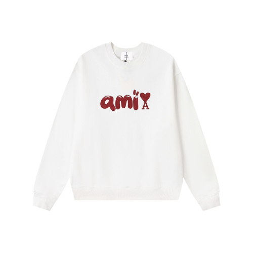 Ami De Coeur Bubble Logo Crewneck Sweatshirt Cotton Blend Unisex 1 Ami De Coeur Bubble Logo Crewneck Sweatshirt Cotton Blend Unisex