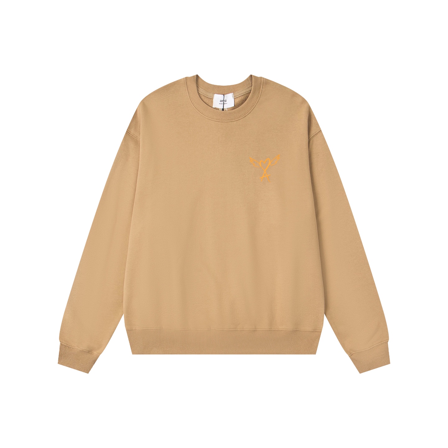 Ami De Coeur Sweatshirt, Embroidered Logo, Cotton Fleece, Unisex Design